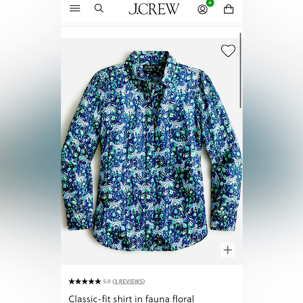 Classic-fit shirt in fauna floral